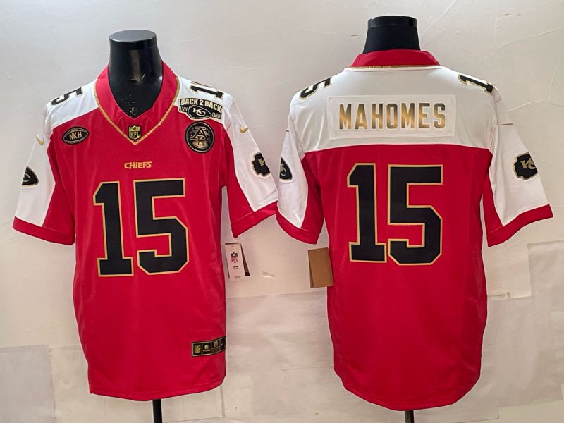 Men 2025 Nike Kansas City Chiefs #15 Mahomes Red 3th generation Limited NFL Jersey 043->kansas city chiefs->NFL Jersey